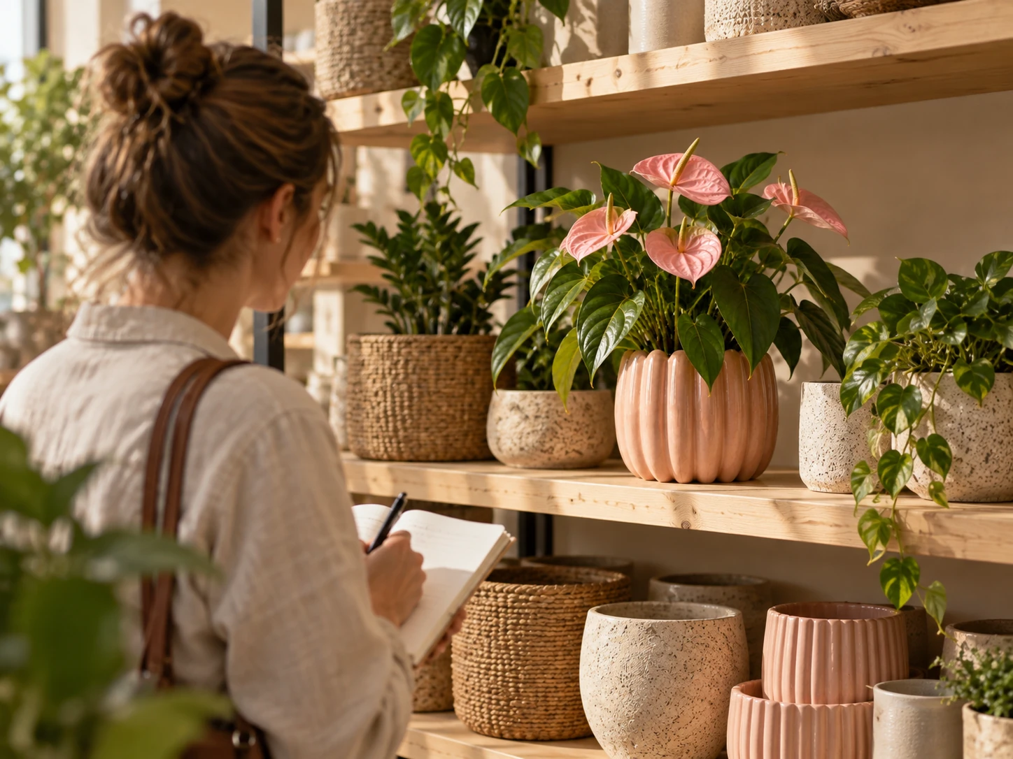 Productpresentatie met verschillende kleuren en vormen voor retail